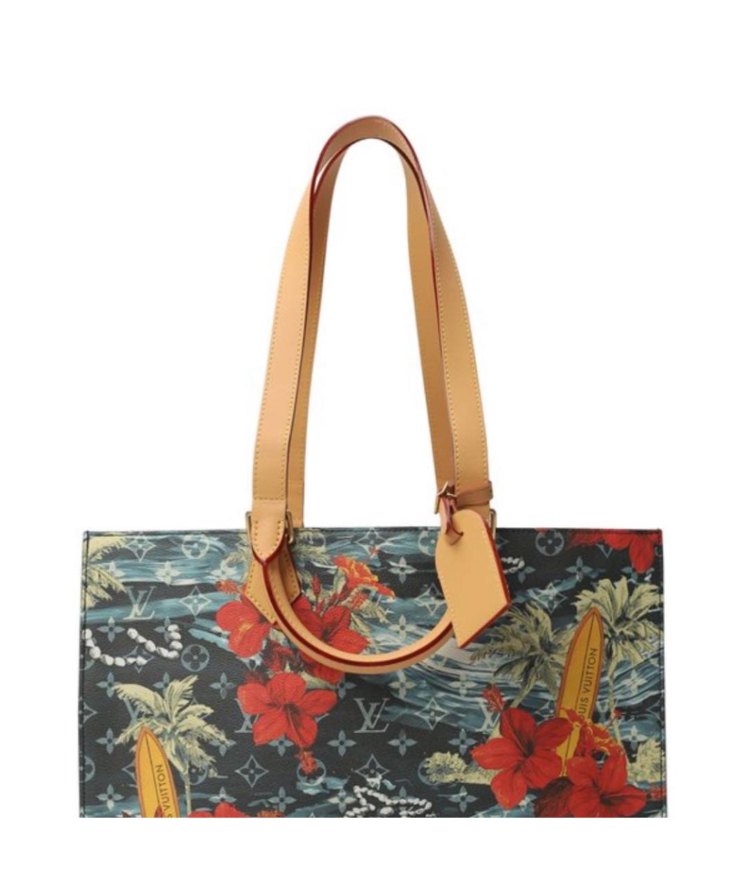 LOUIS VUITTON Темно-синяя сумка тоут, фото 2