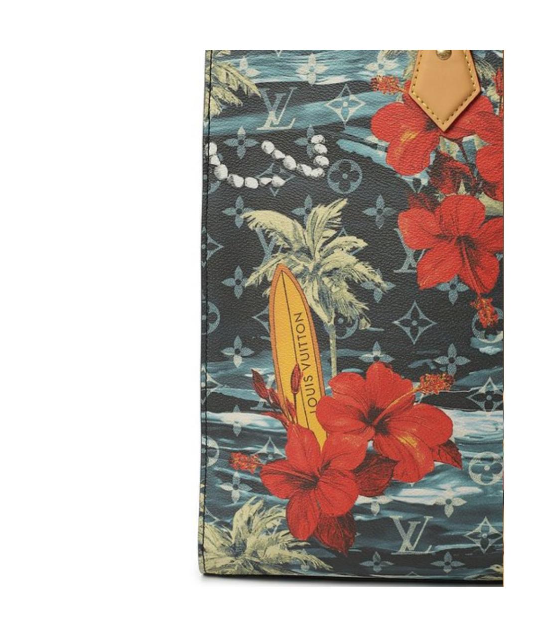 LOUIS VUITTON Темно-синяя сумка тоут, фото 4