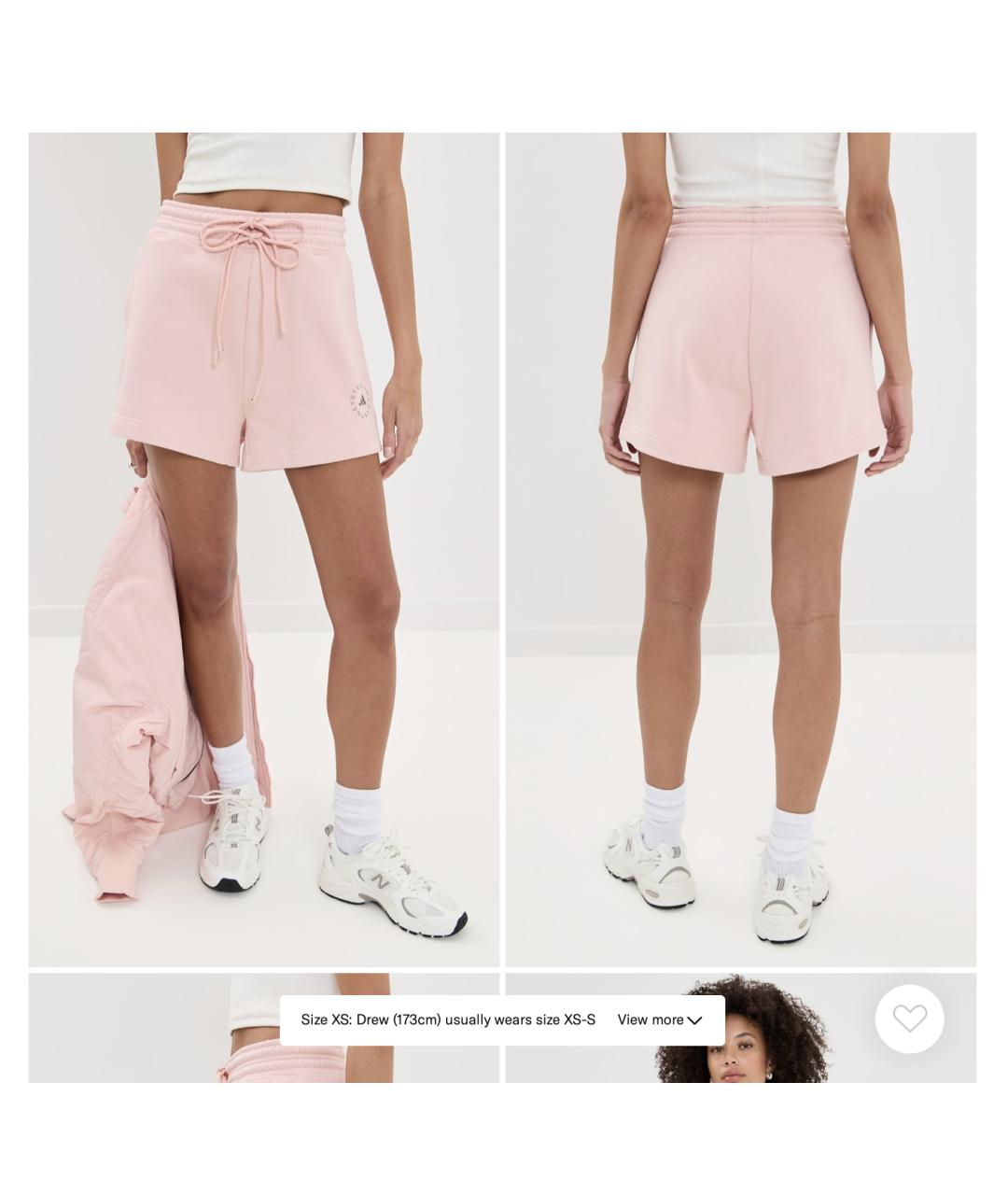 ADIDAS BY STELLA MCCARTNEY Розовые хлопковые шорты, фото 4