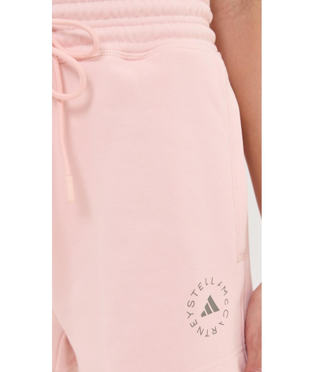 ADIDAS BY STELLA MCCARTNEY Розовые хлопковые шорты, фото 7