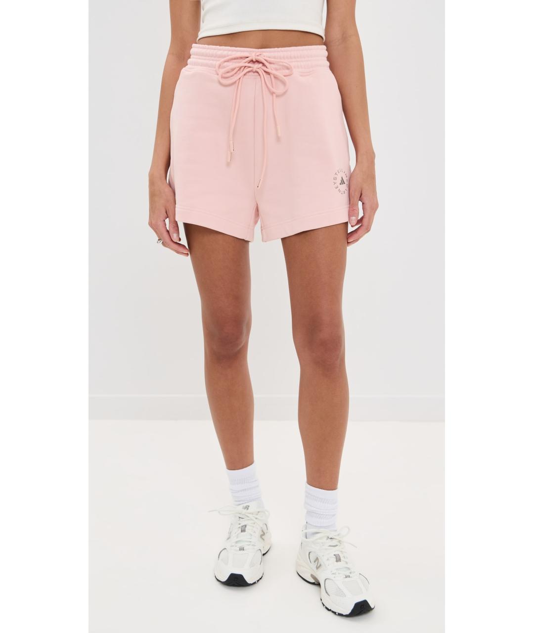 ADIDAS BY STELLA MCCARTNEY Розовые хлопковые шорты, фото 2