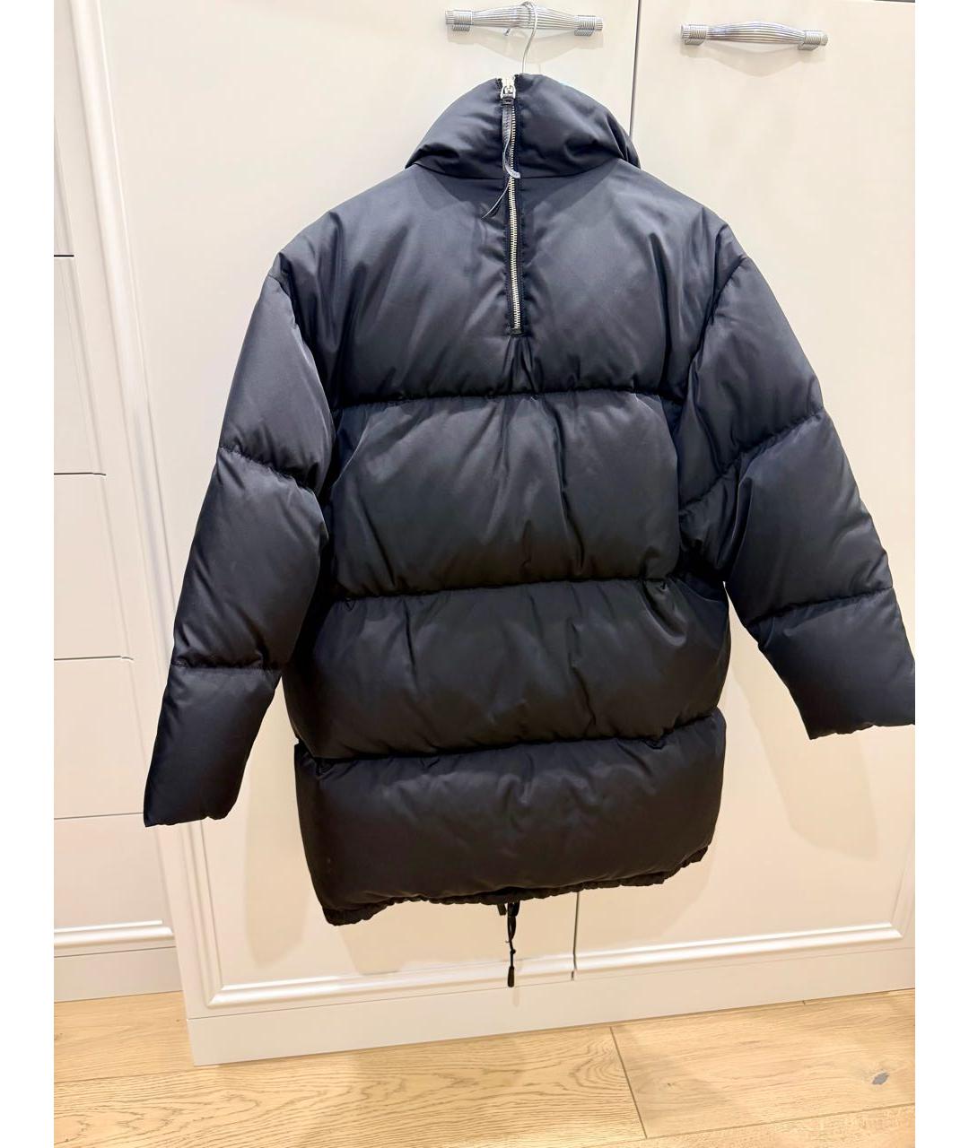 PRADA Черный полиамидовый пуховик, фото 2