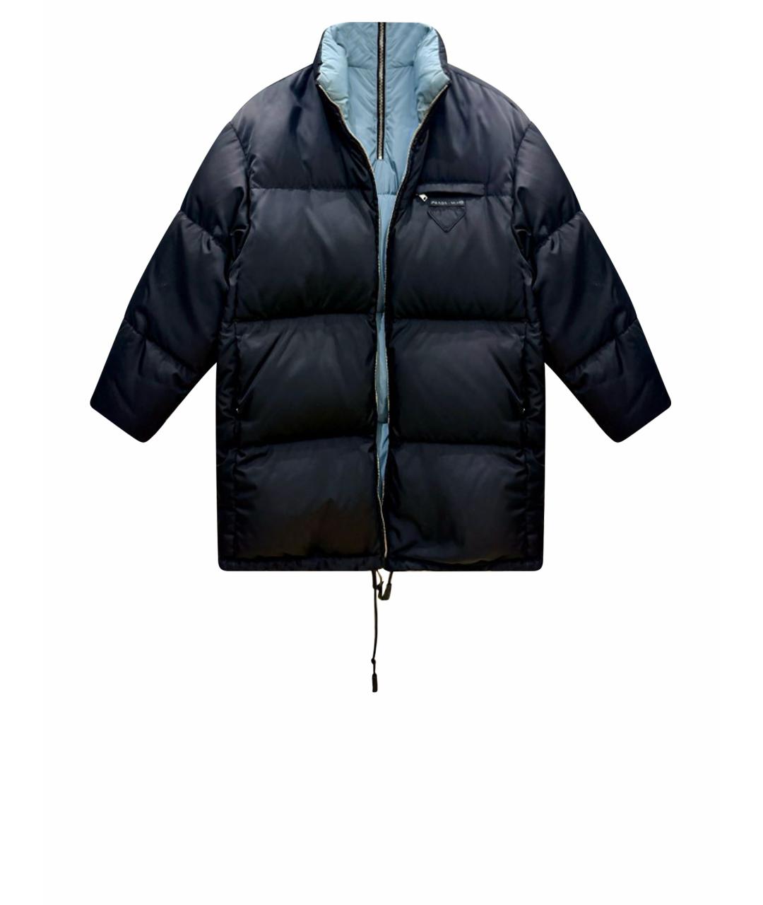 PRADA Черный полиамидовый пуховик, фото 1