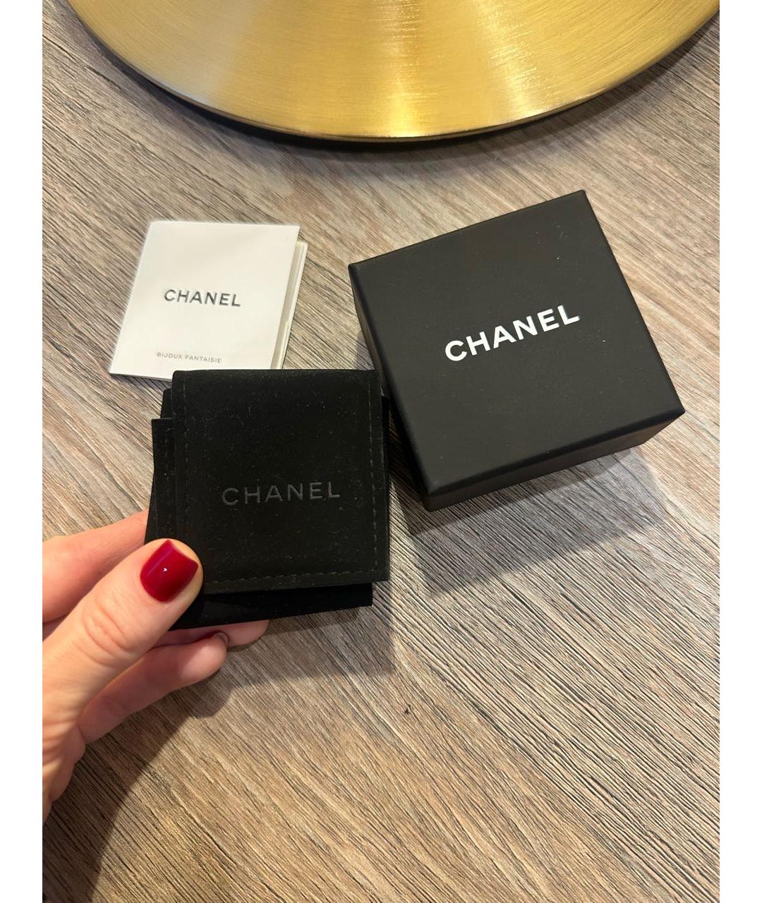 CHANEL Серебряные металлические серьги, фото 5