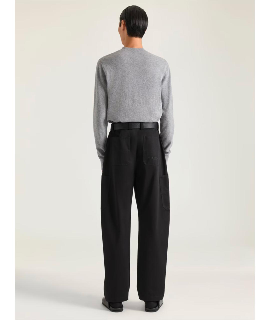 GIVENCHY Черные хлопковые повседневные брюки, фото 3