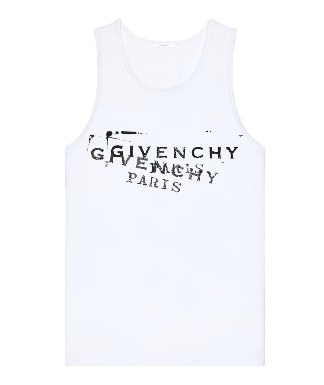 GIVENCHY Белая хлопковая майка, фото 1
