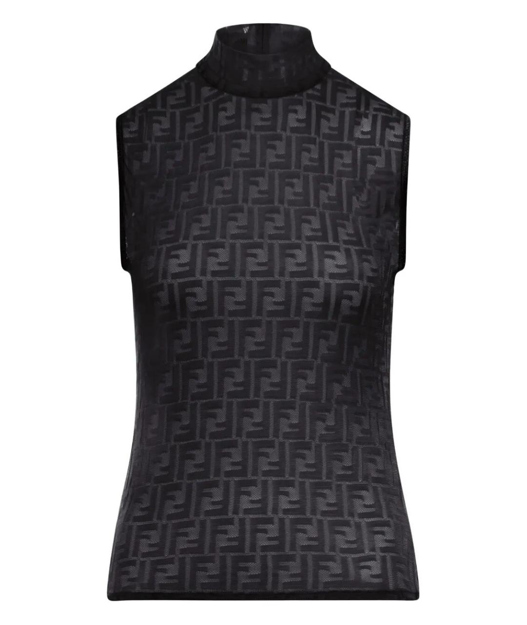 FENDI Черная полиамидовая блузы, фото 1