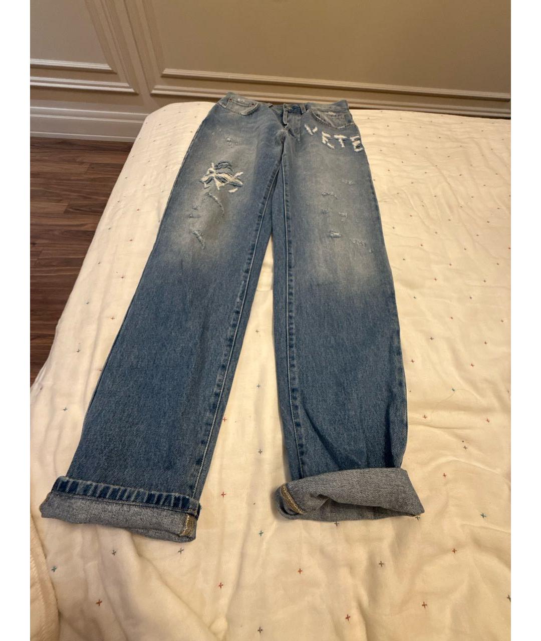 VETEMENTS Голубые прямые джинсы, фото 5