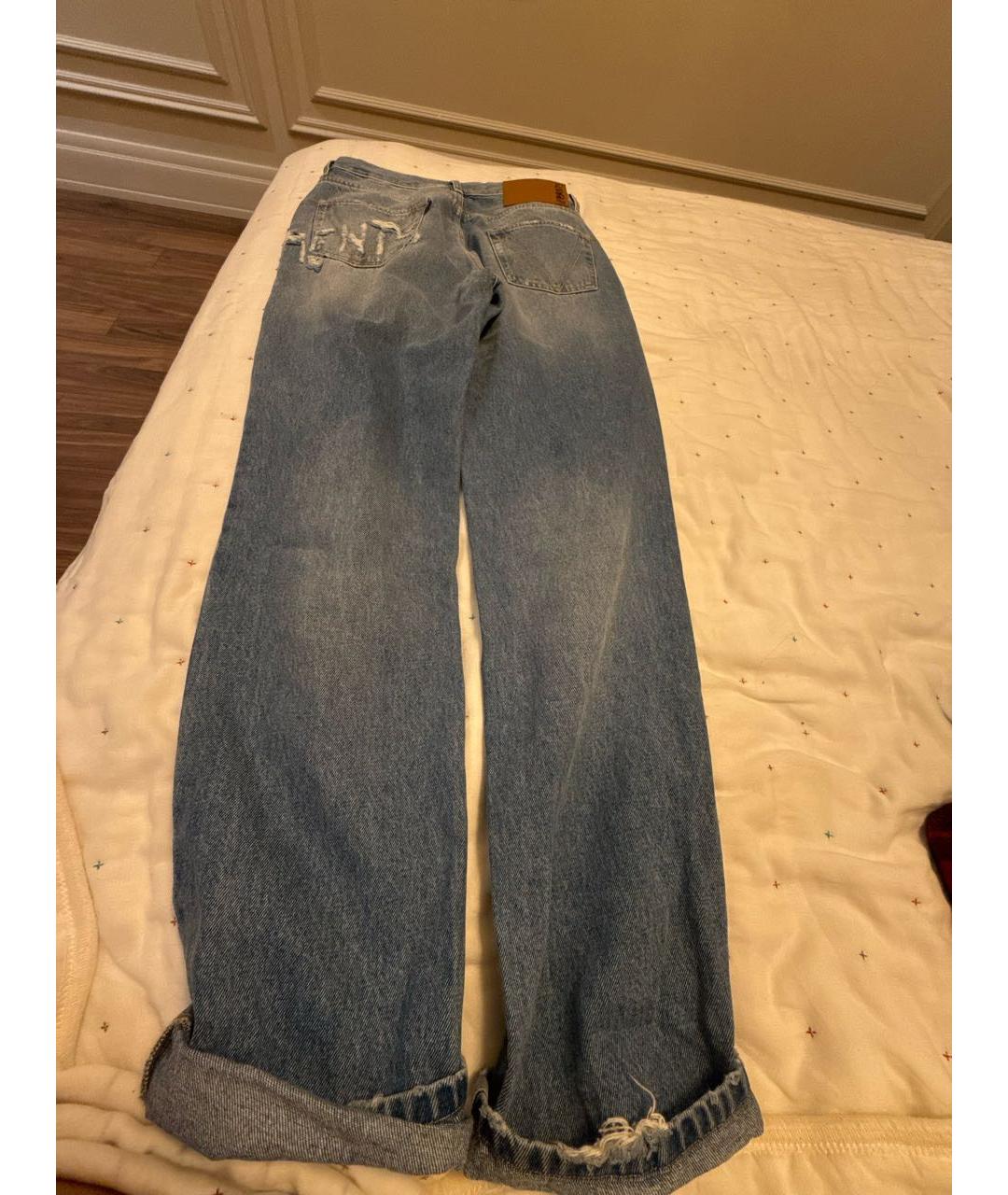 VETEMENTS Голубые прямые джинсы, фото 2