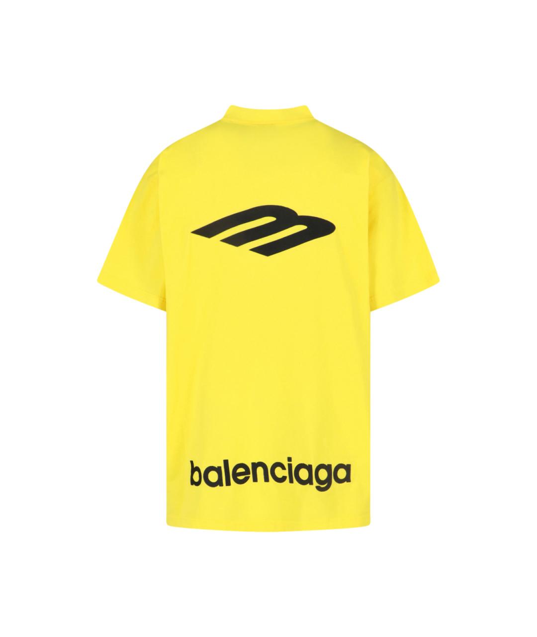 BALENCIAGA Желтая футболка, фото 2