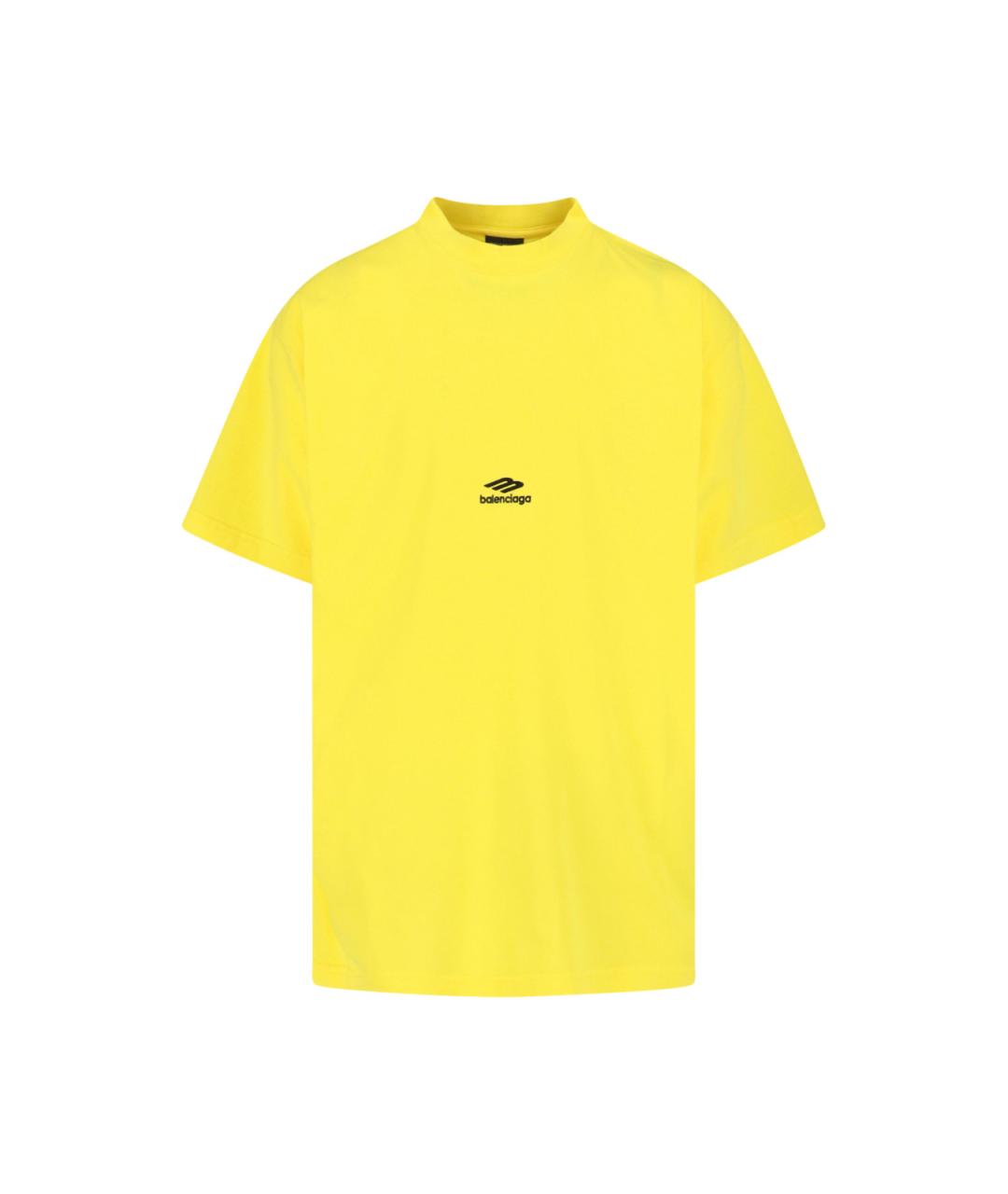 BALENCIAGA Желтая футболка, фото 1
