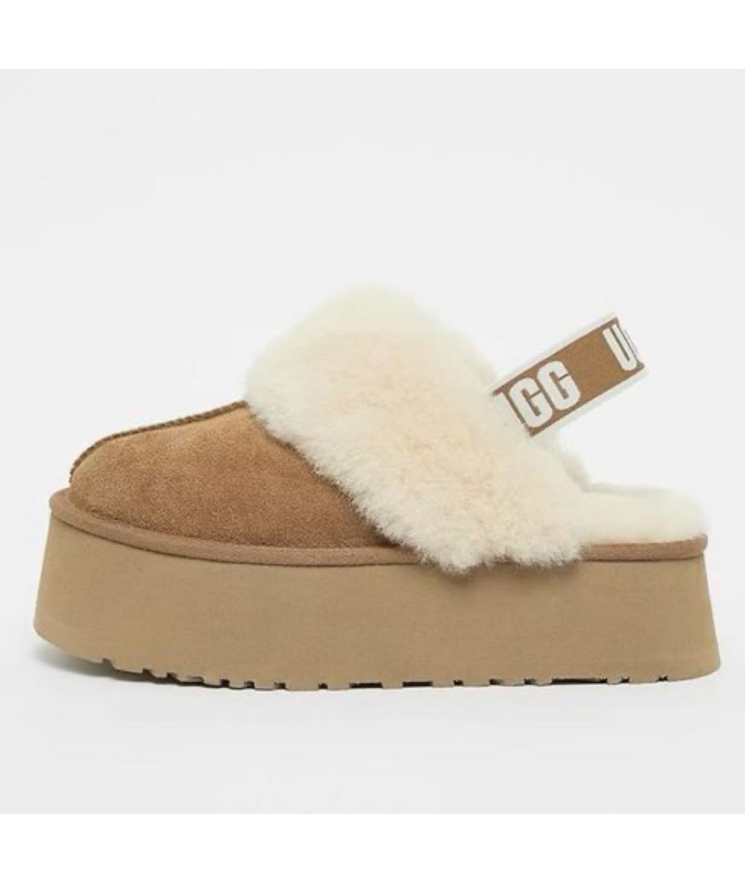UGG AUSTRALIA Бежевые замшевые сабо, фото 9