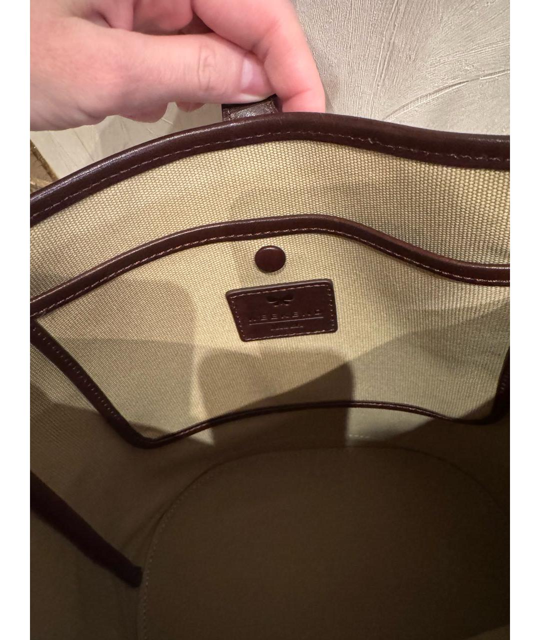 WEEKEND MAX MARA Коричневая кожаная сумка через плечо, фото 5
