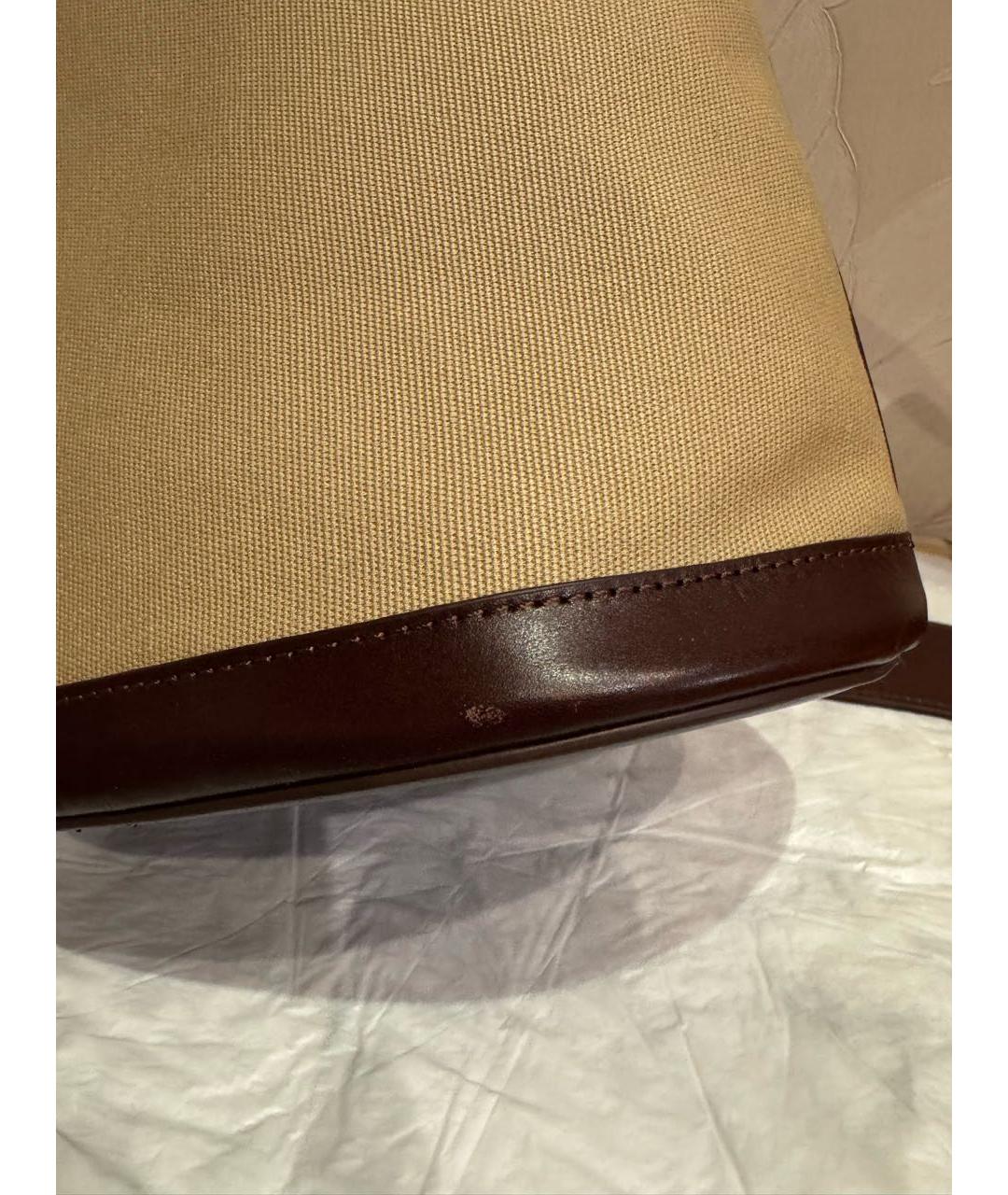 WEEKEND MAX MARA Коричневая кожаная сумка через плечо, фото 8