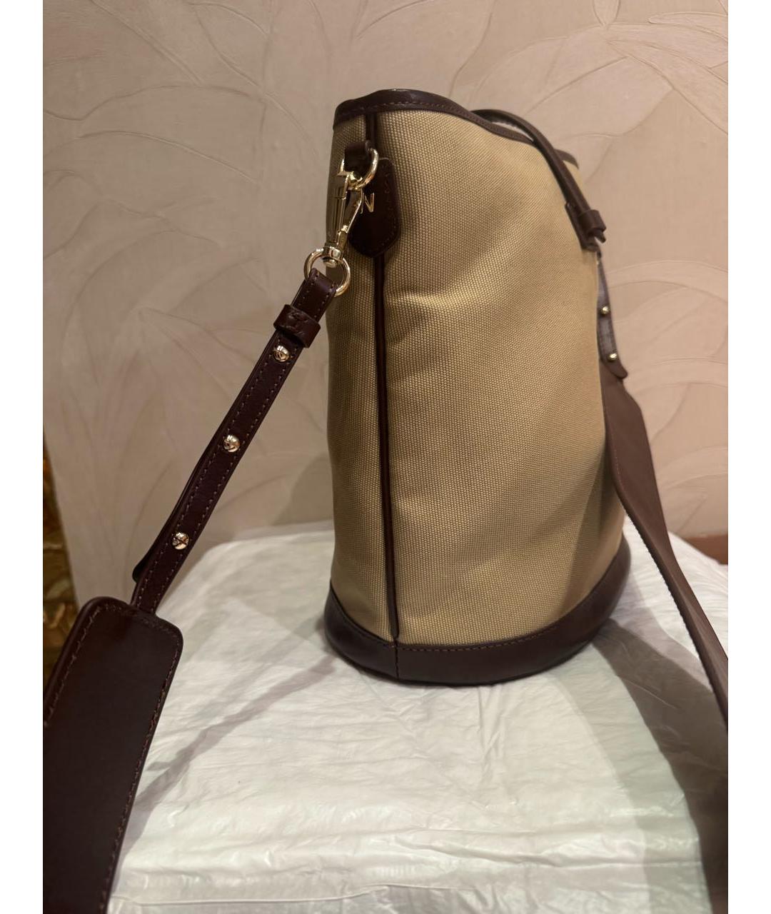 WEEKEND MAX MARA Коричневая кожаная сумка через плечо, фото 2