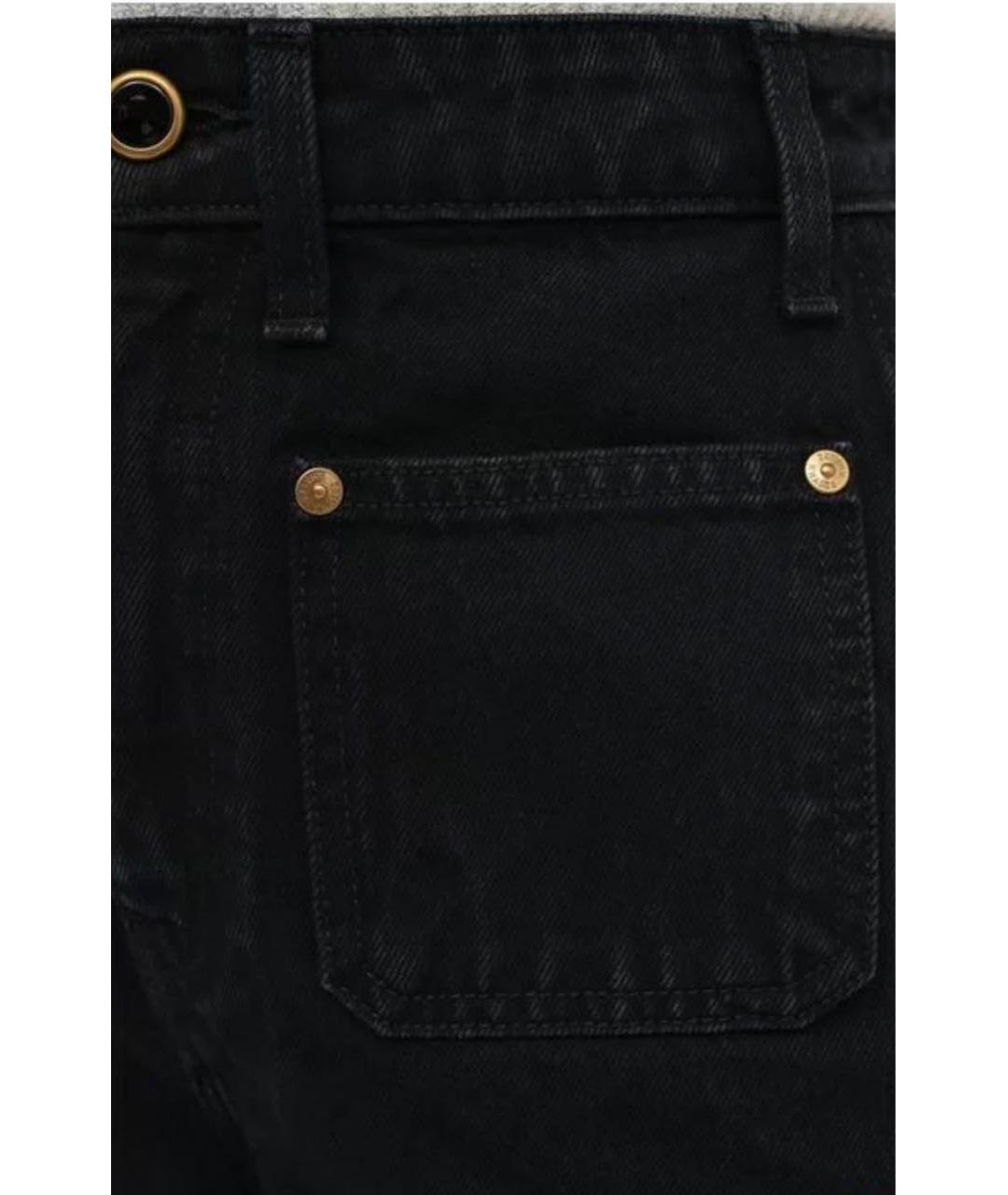 KHAITE Черные хлопковые прямые джинсы, фото 5