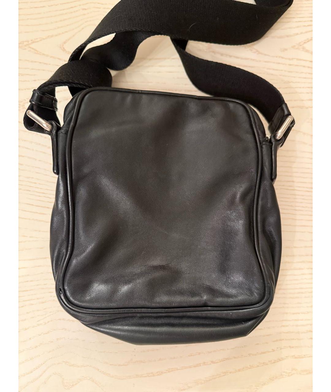 DOLCE&GABBANA Черная кожаная сумка на плечо, фото 5