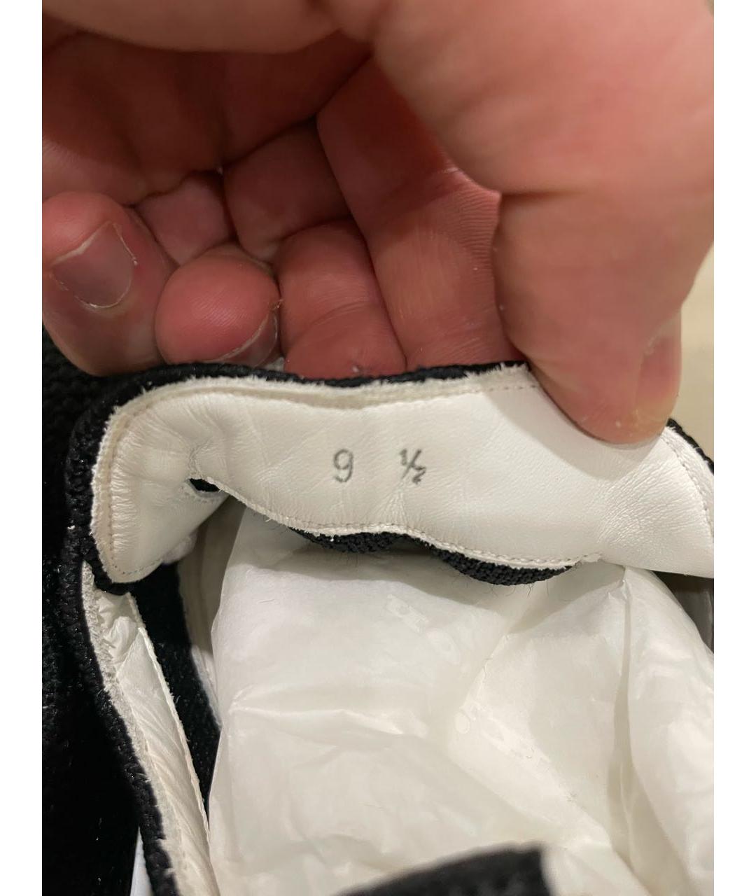 KITON Черные текстильные низкие кроссовки / кеды, фото 5