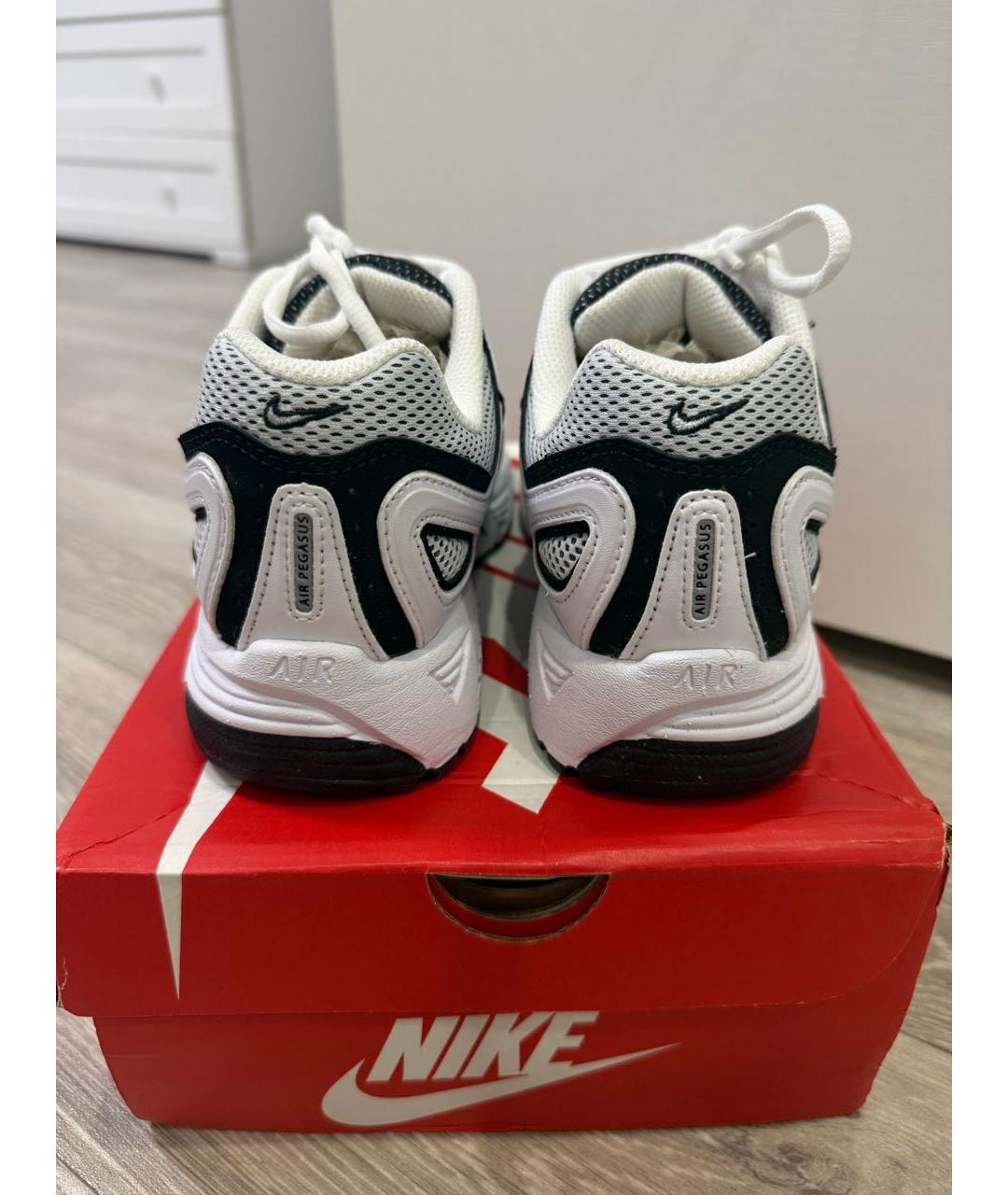 NIKE Белые текстильные кроссовки, фото 4