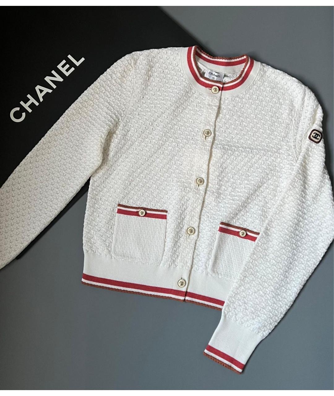 CHANEL Белый кардиган, фото 3