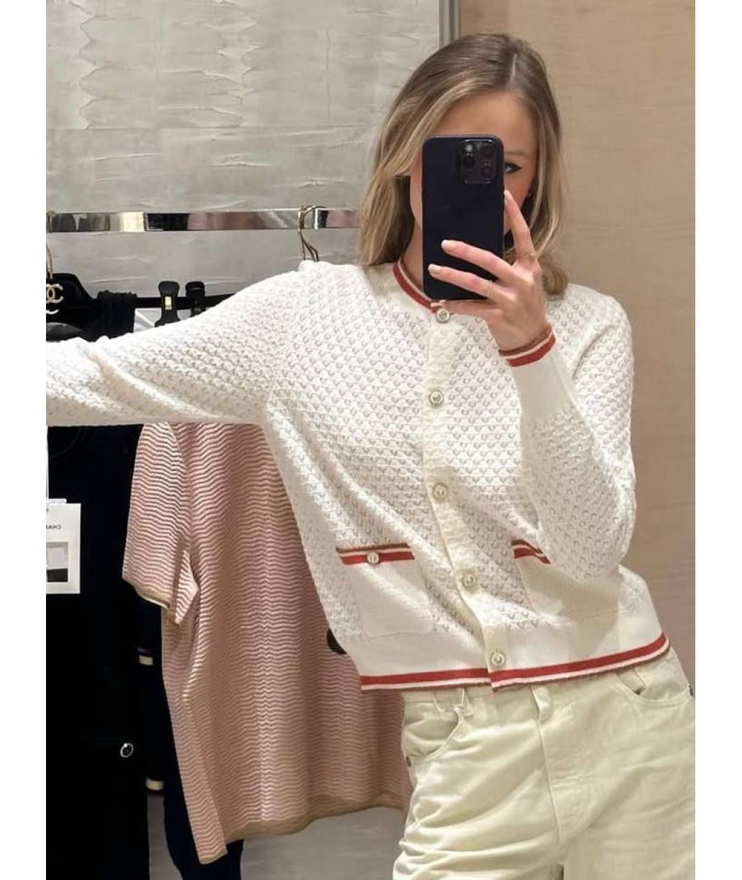 CHANEL Белый кардиган, фото 2