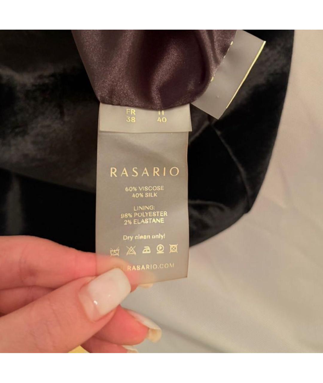 RASARIO Черное бархатное вечернее платье, фото 5