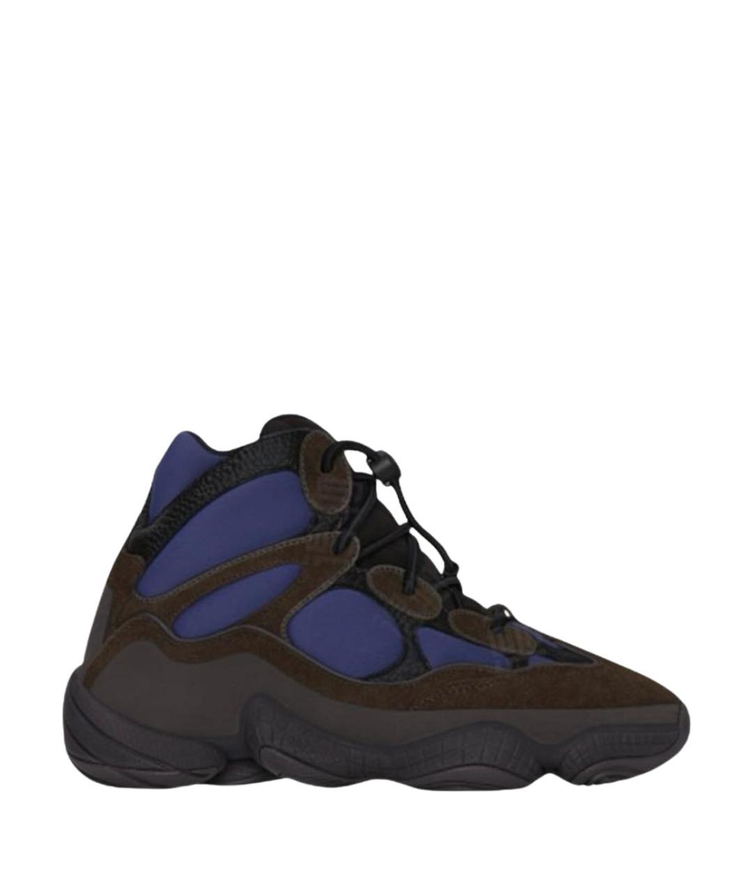 ADIDAS YEEZY Коричневые замшевые кроссовки, фото 1