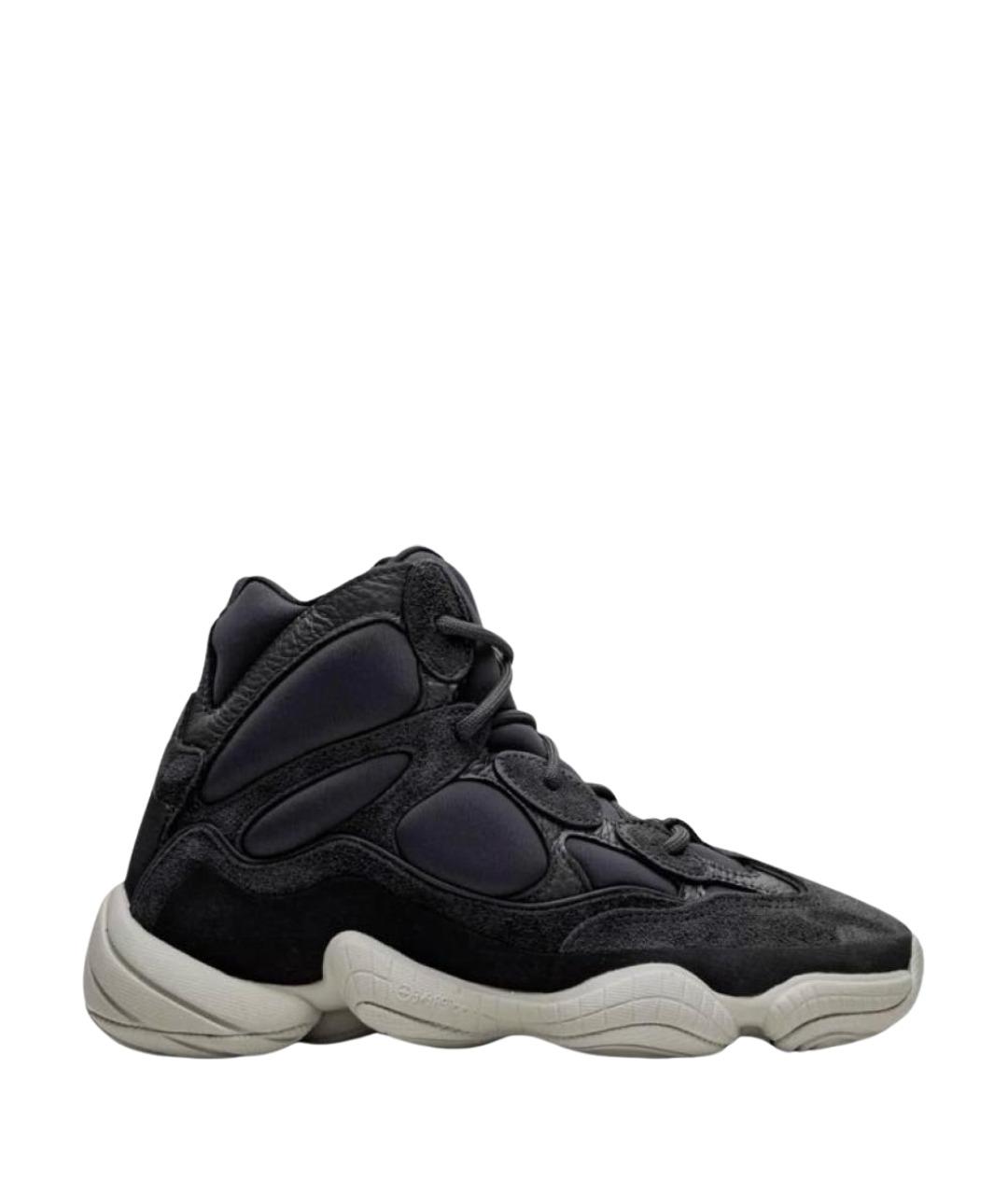 ADIDAS YEEZY Антрацитовые замшевые кроссовки, фото 1