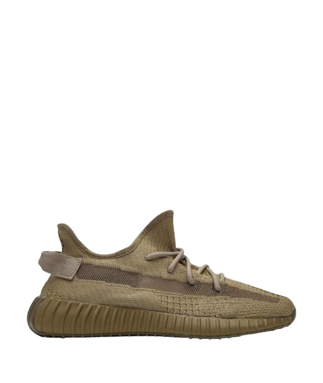 ADIDAS YEEZY Коричневые текстильные кроссовки, фото 1