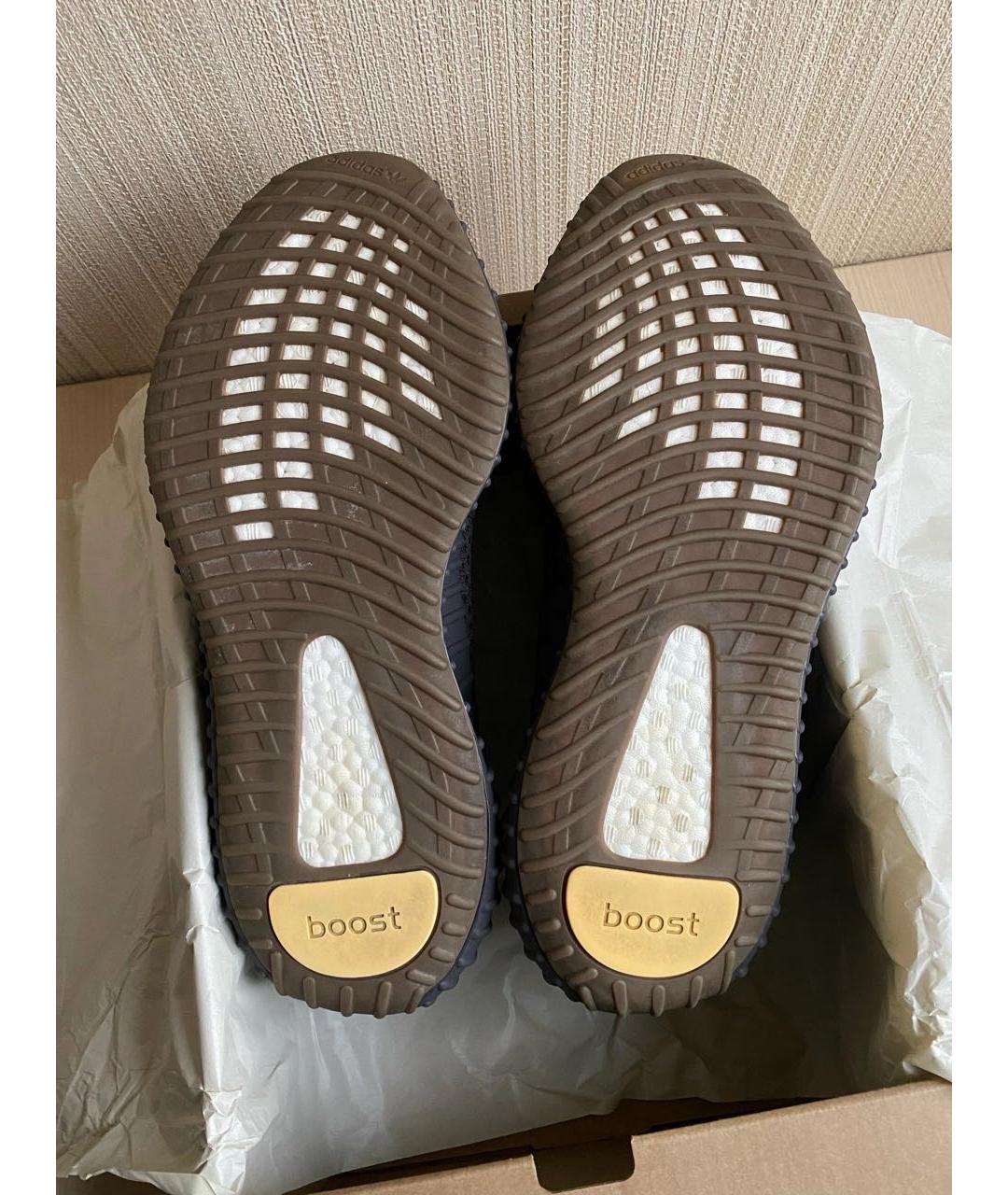 ADIDAS YEEZY Коричневые текстильные кроссовки, фото 5