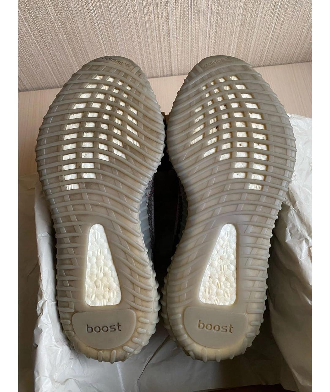 ADIDAS YEEZY Серые текстильные кроссовки, фото 4