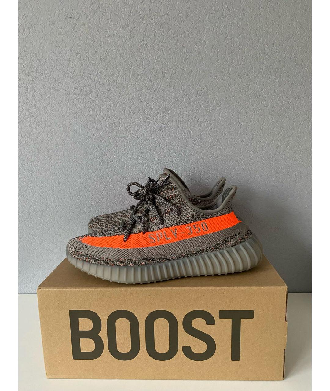 ADIDAS YEEZY Серые текстильные кроссовки, фото 2