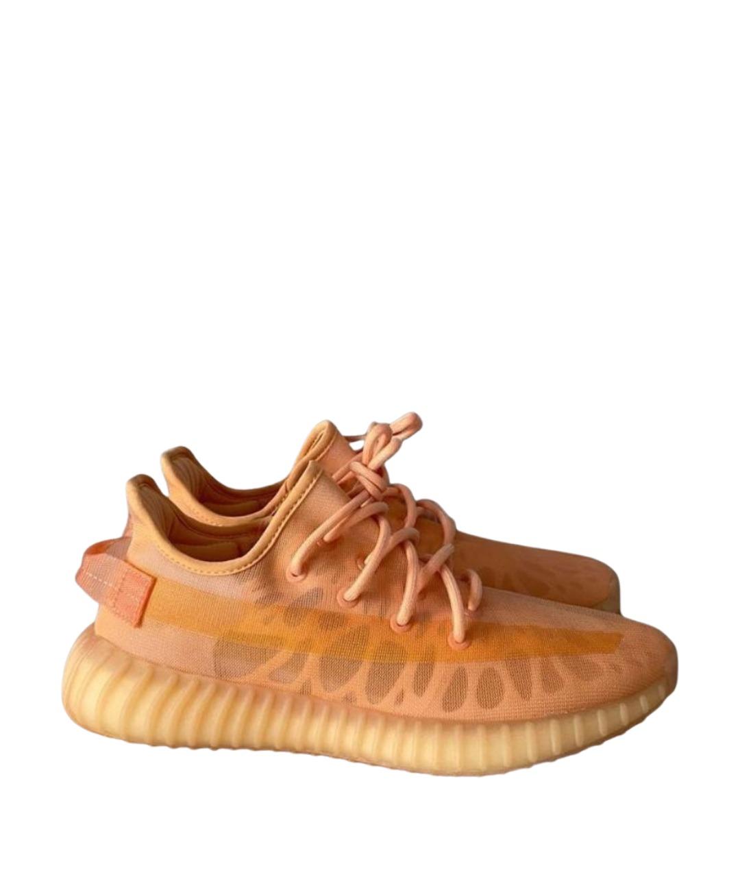 ADIDAS YEEZY Оранжевое текстильные кроссовки, фото 1