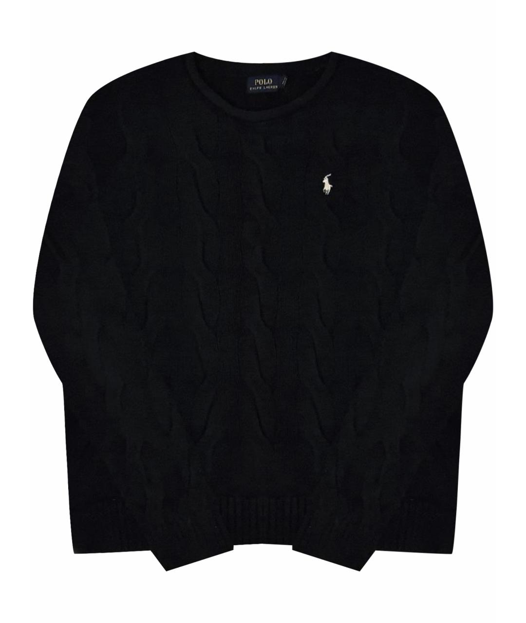 POLO RALPH LAUREN Черный хлопковый джемпер / свитер, фото 1