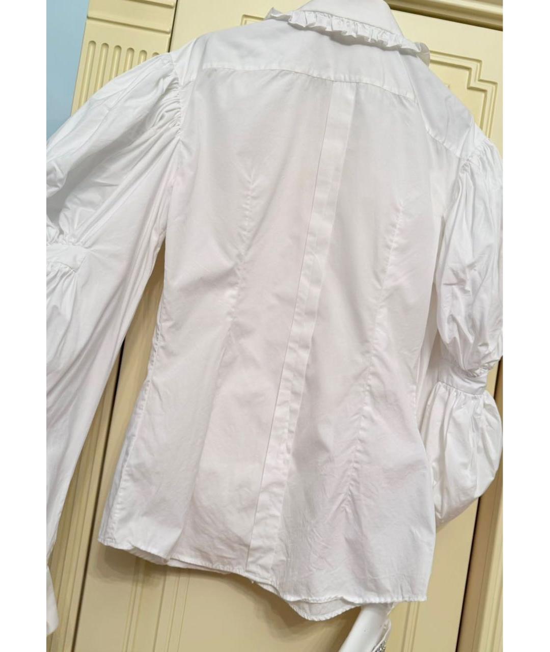 DOLCE&GABBANA Белая хлопковая блузы, фото 2
