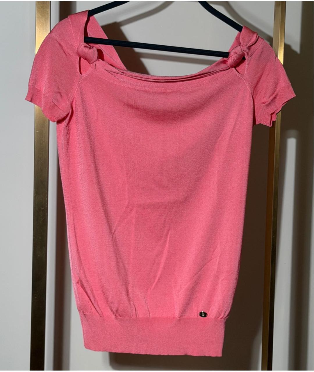 GUCCI Коралловая вискозная блузы, фото 6