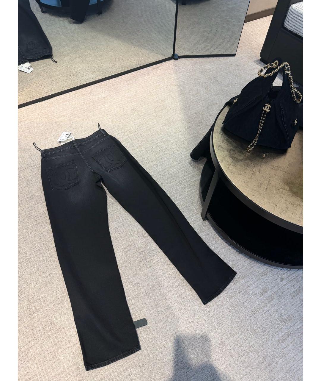 CHANEL Черные прямые джинсы, фото 2