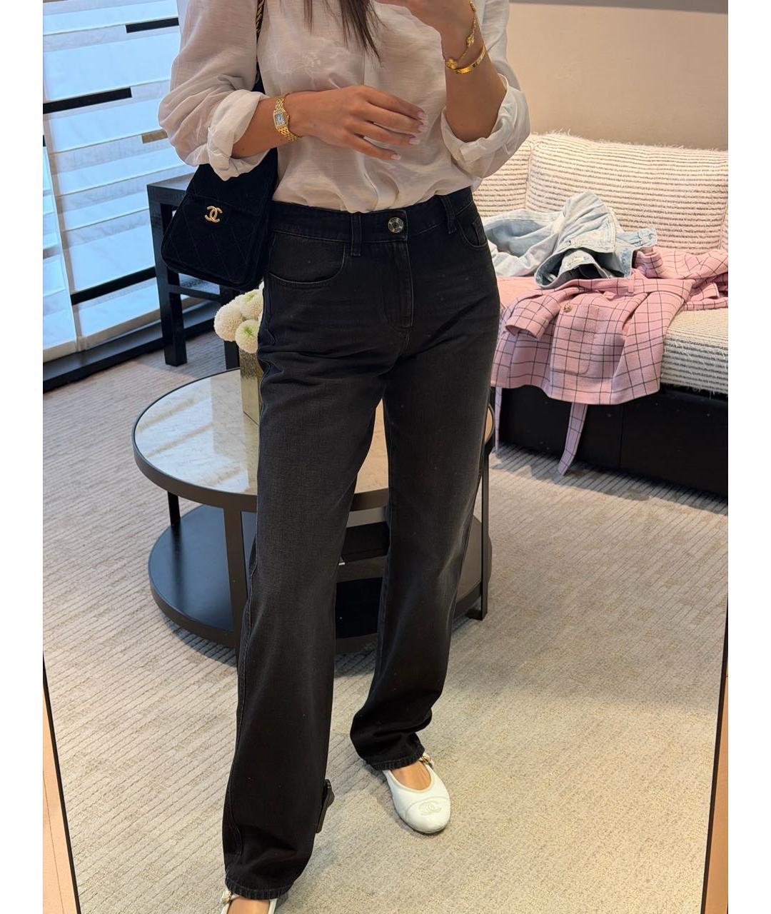 CHANEL Черные прямые джинсы, фото 8