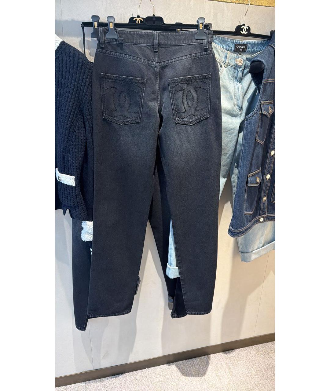 CHANEL Черные прямые джинсы, фото 7