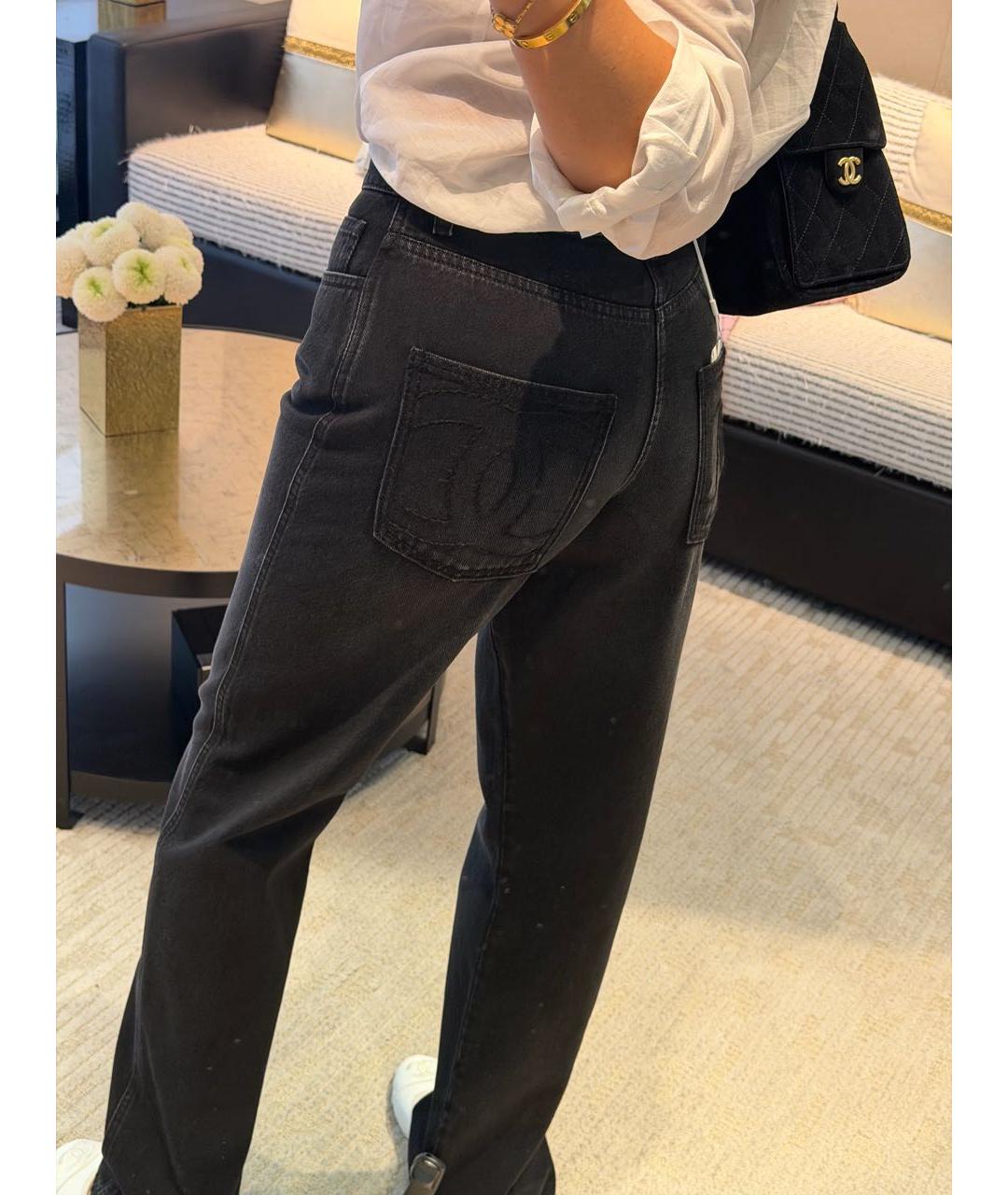 CHANEL Черные прямые джинсы, фото 5