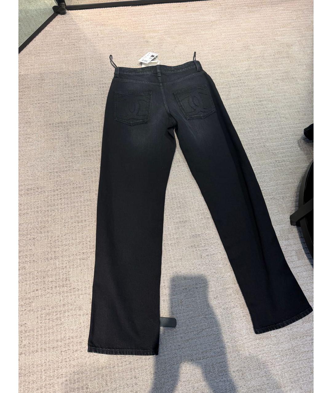 CHANEL Черные прямые джинсы, фото 4