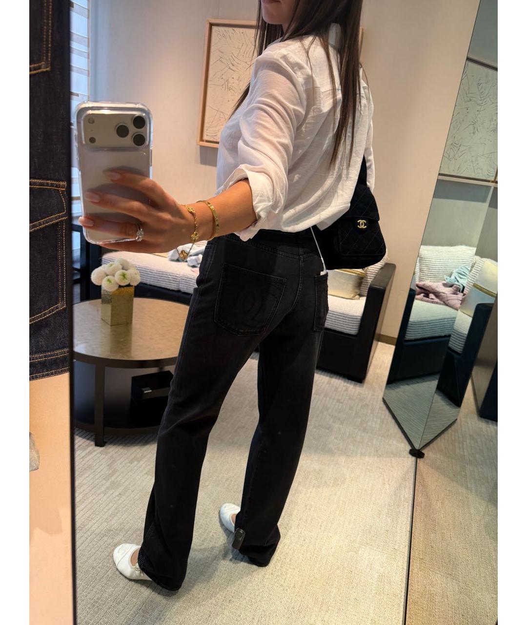 CHANEL Черные прямые джинсы, фото 6