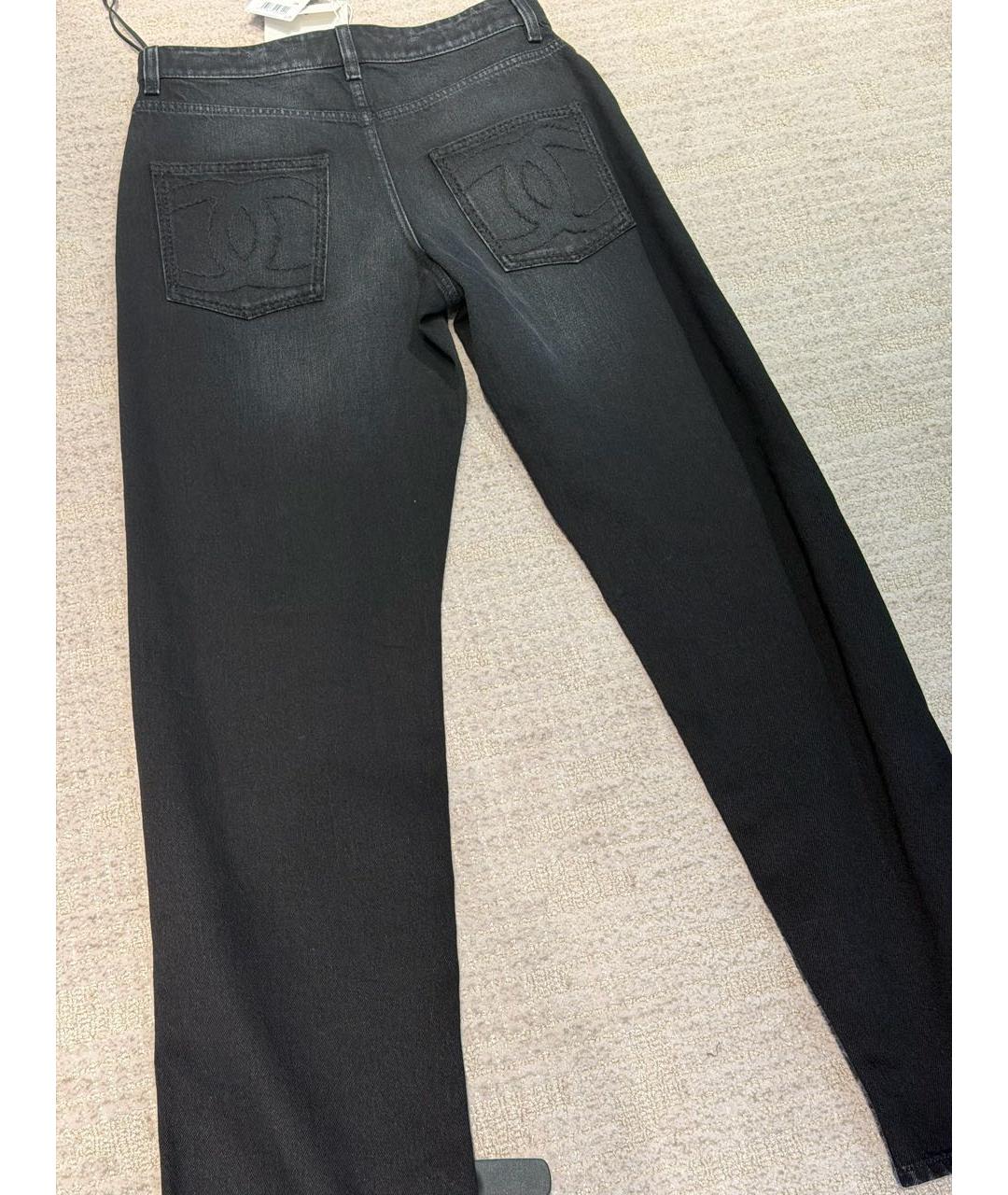CHANEL Черные прямые джинсы, фото 3