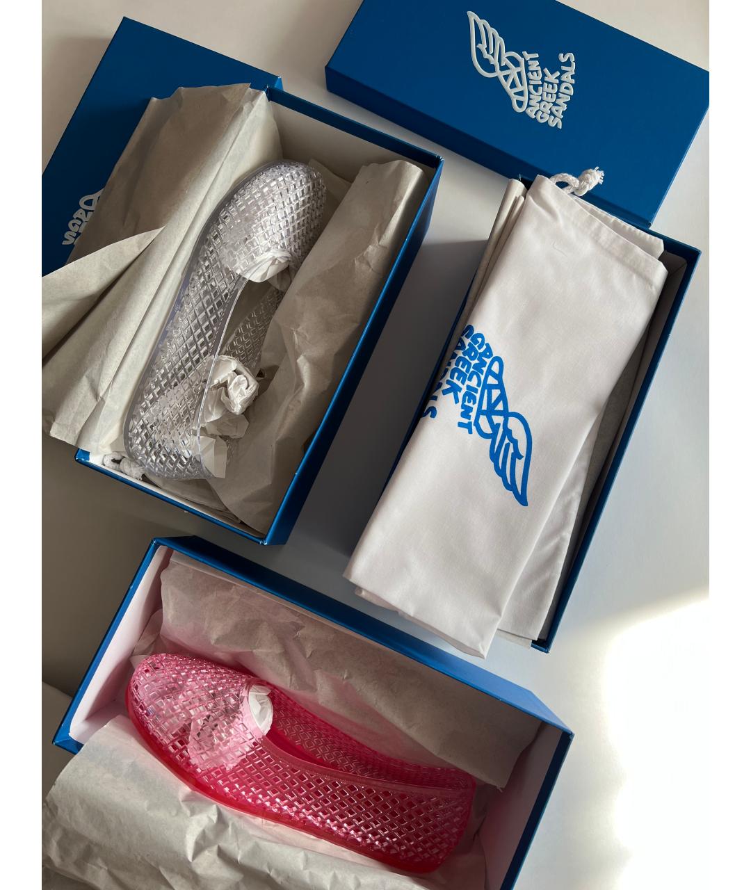 ANCIENT GREEK Розовые резиновые балетки, фото 2