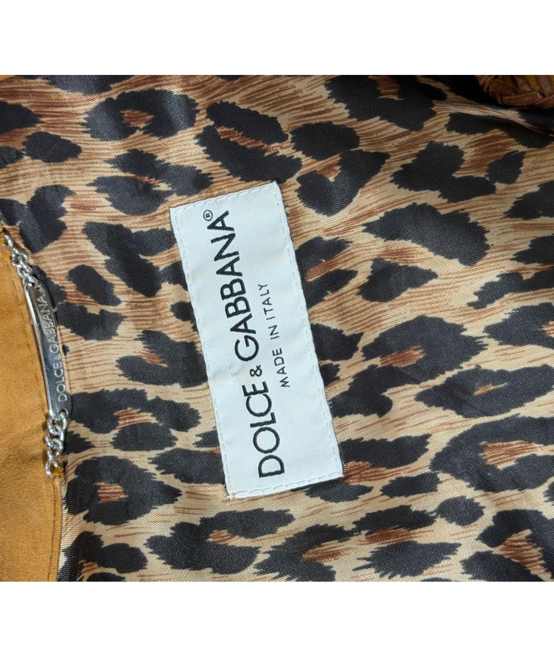 DOLCE&GABBANA Коричневый замшевый жакет/пиджак, фото 3