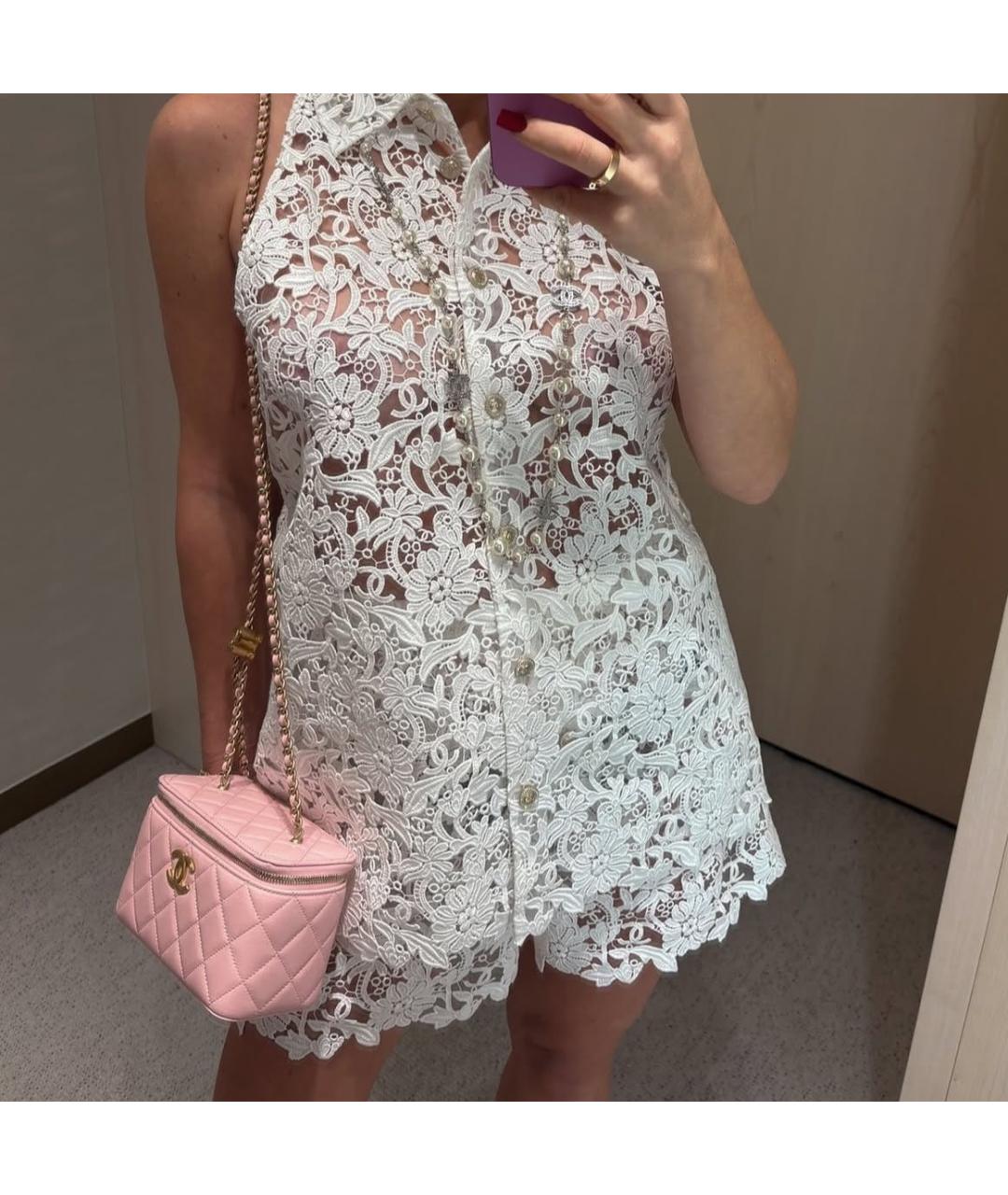 CHANEL Белые хлопковые шорты, фото 3