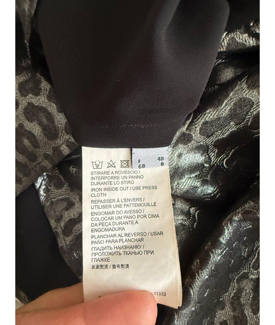 PINKO Серебряное полиэстеровое вечернее платье, фото 7