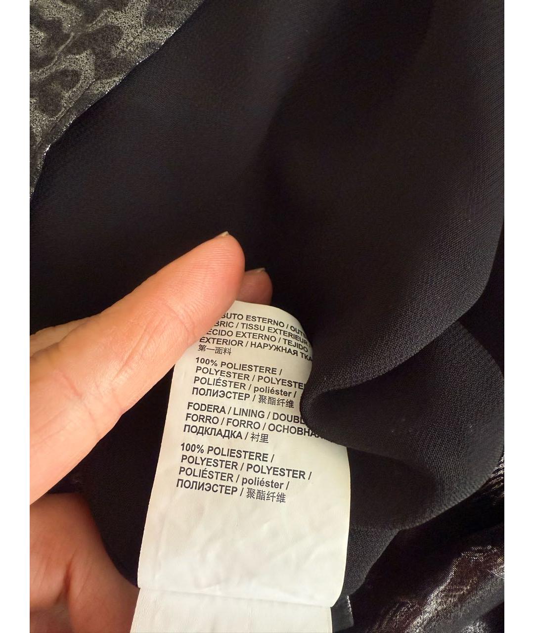 PINKO Серебряное полиэстеровое вечернее платье, фото 8