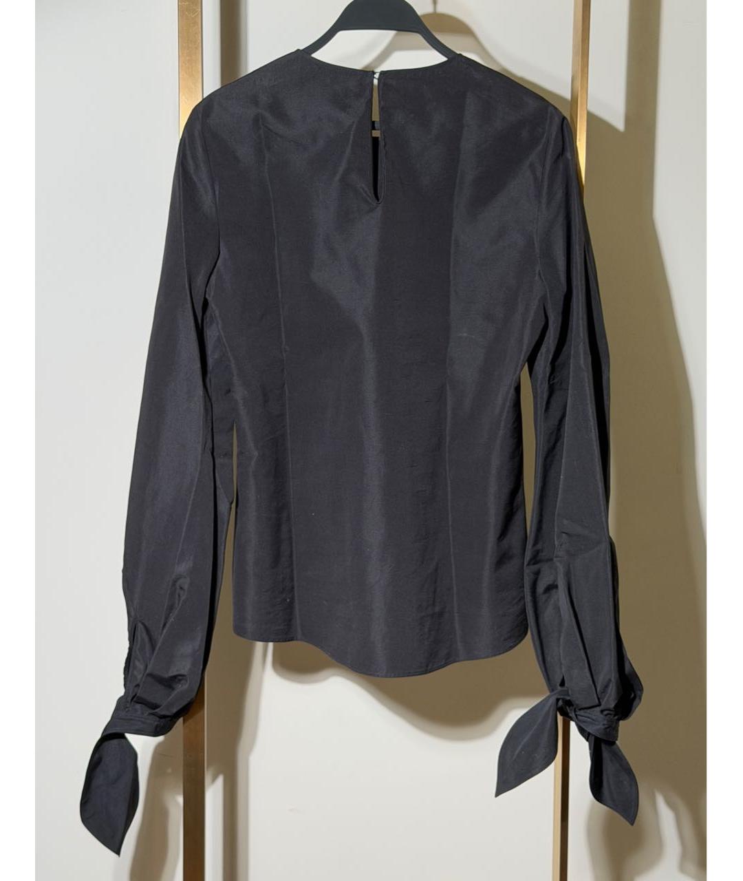 SAINT LAURENT Черная хлопковая блузы, фото 2