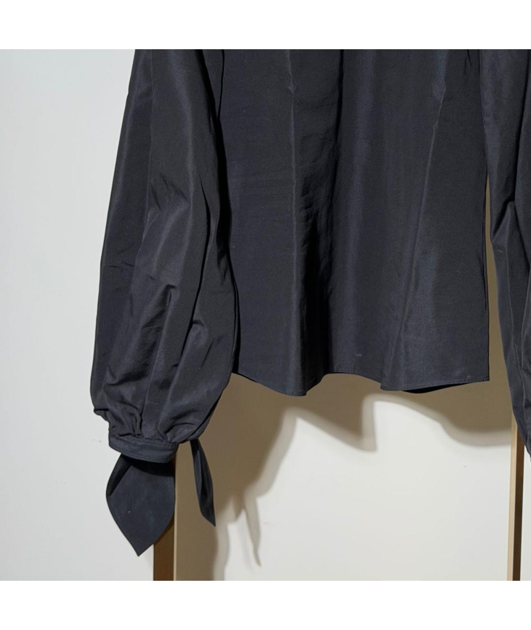 SAINT LAURENT Черная хлопковая блузы, фото 4